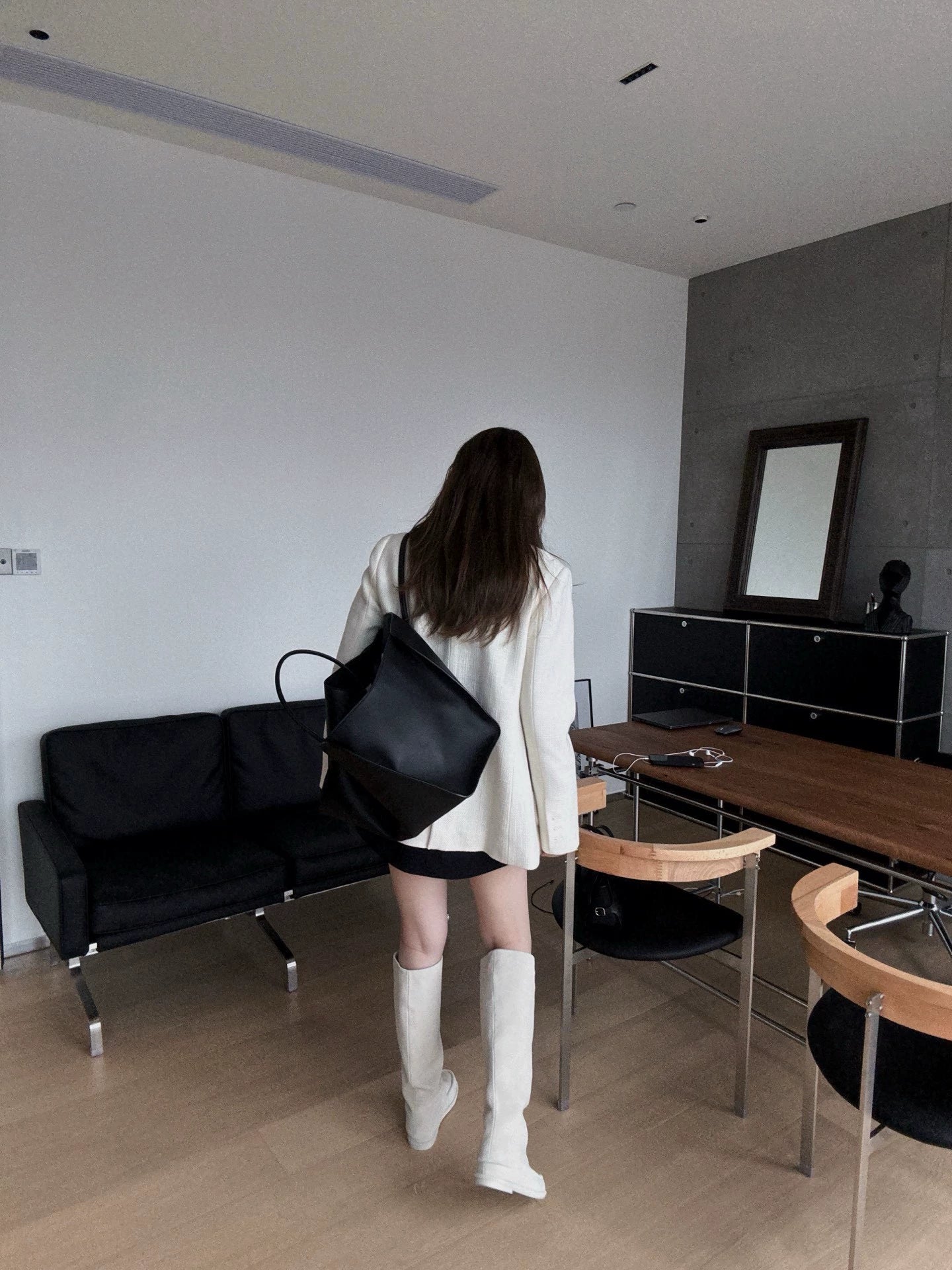 Coarse woolen pocket embroidered suit