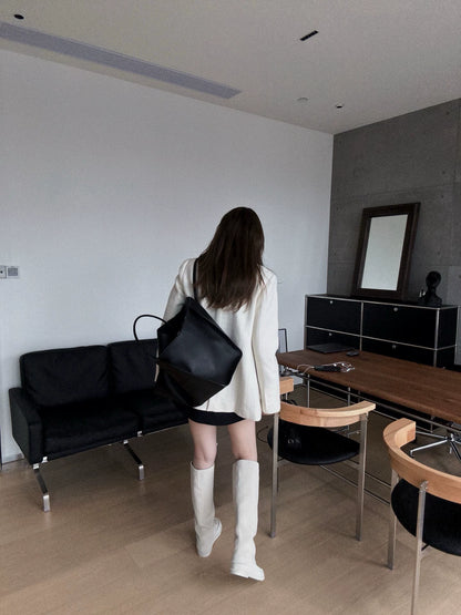 Coarse woolen pocket embroidered suit