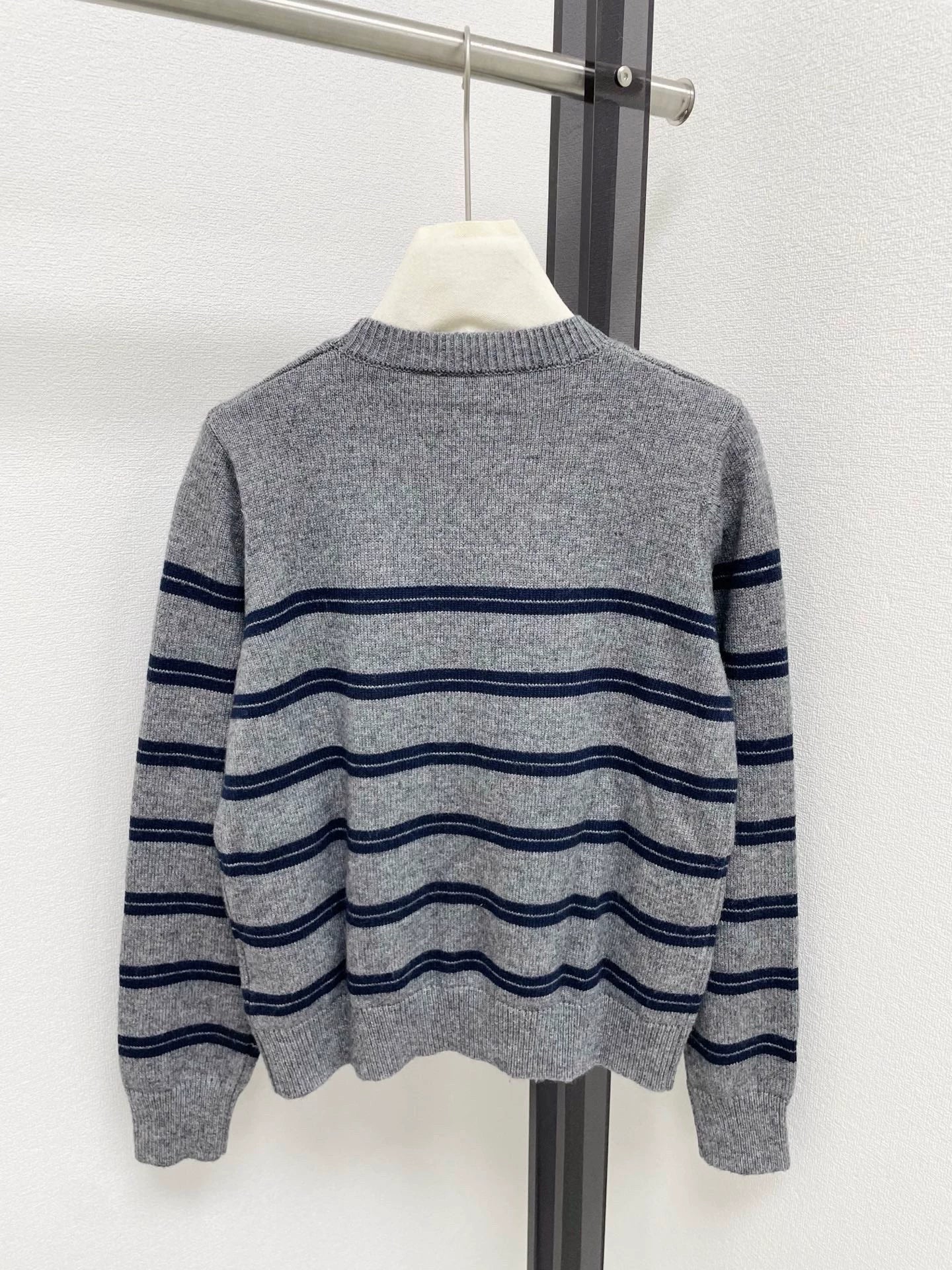 25fw Striped wool knitted sweater