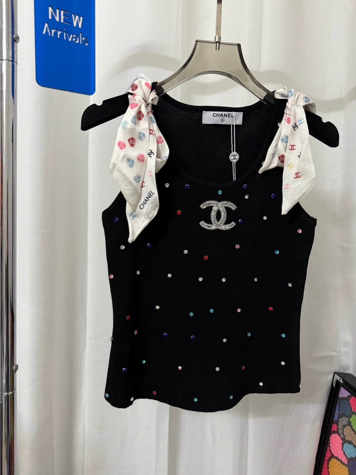 25 Summer New Diamond Scarf Vest