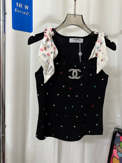 25 Summer New Diamond Scarf Vest