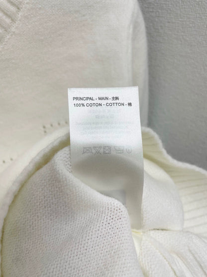 25fw Hollow letter pit striped sweater