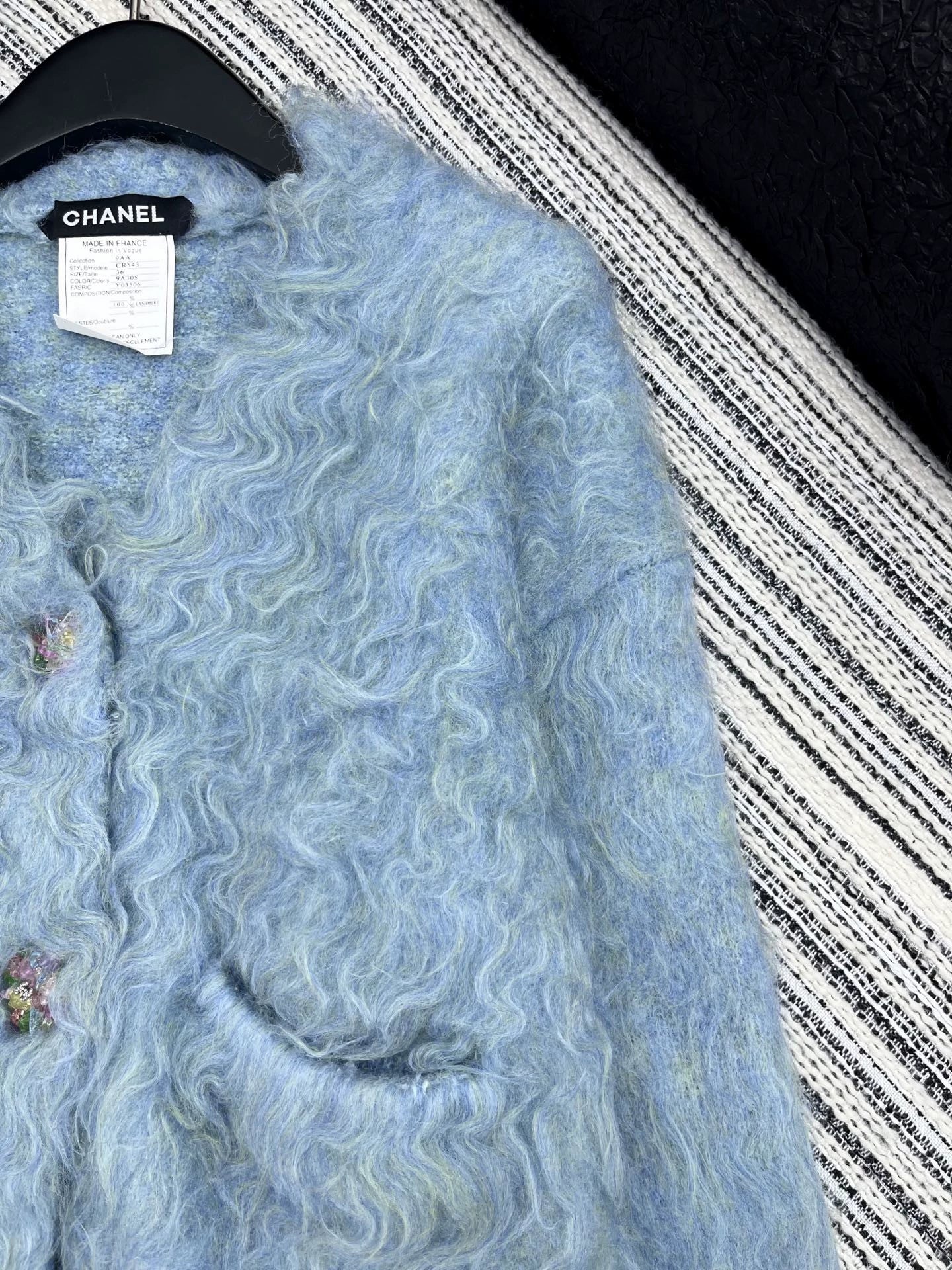 25fw Mohair V-neck jacket