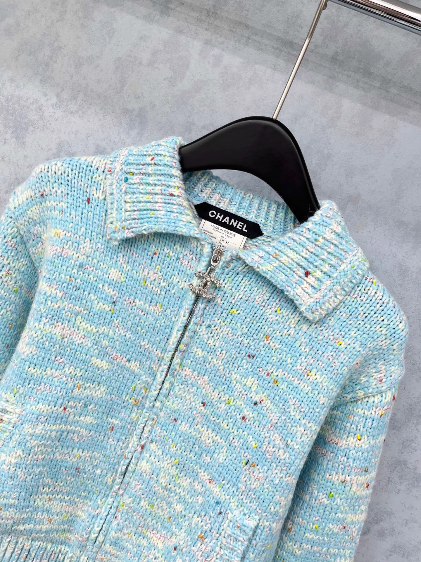 Double C zipper lapel craft jacket