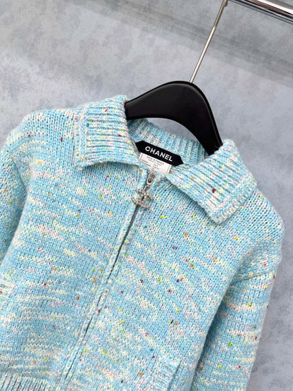 Double C zipper lapel craft jacket