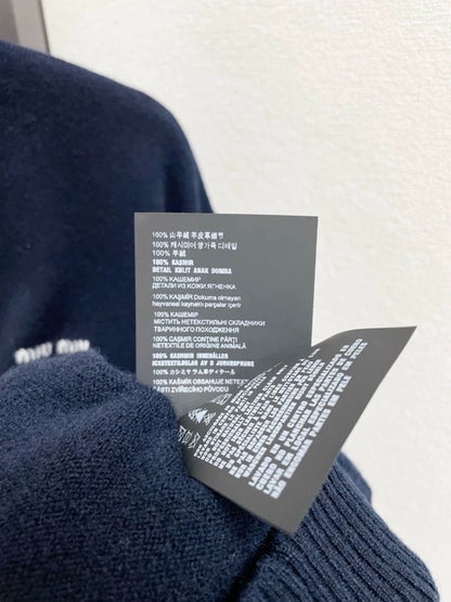 25fw Half zip cashmere sweater