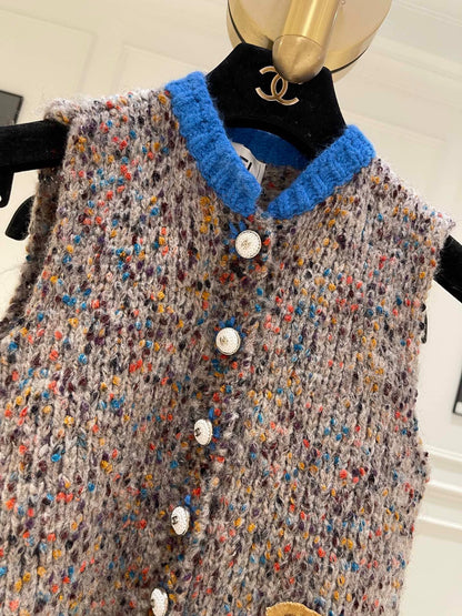 25fw Ni Cai Knitted Vest(vintage series)