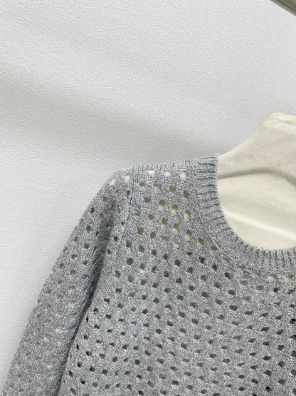 25fw new hollow knit sweater