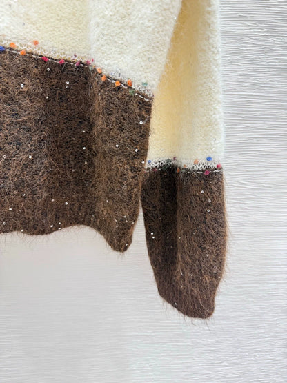 25fw Color blocked sweater