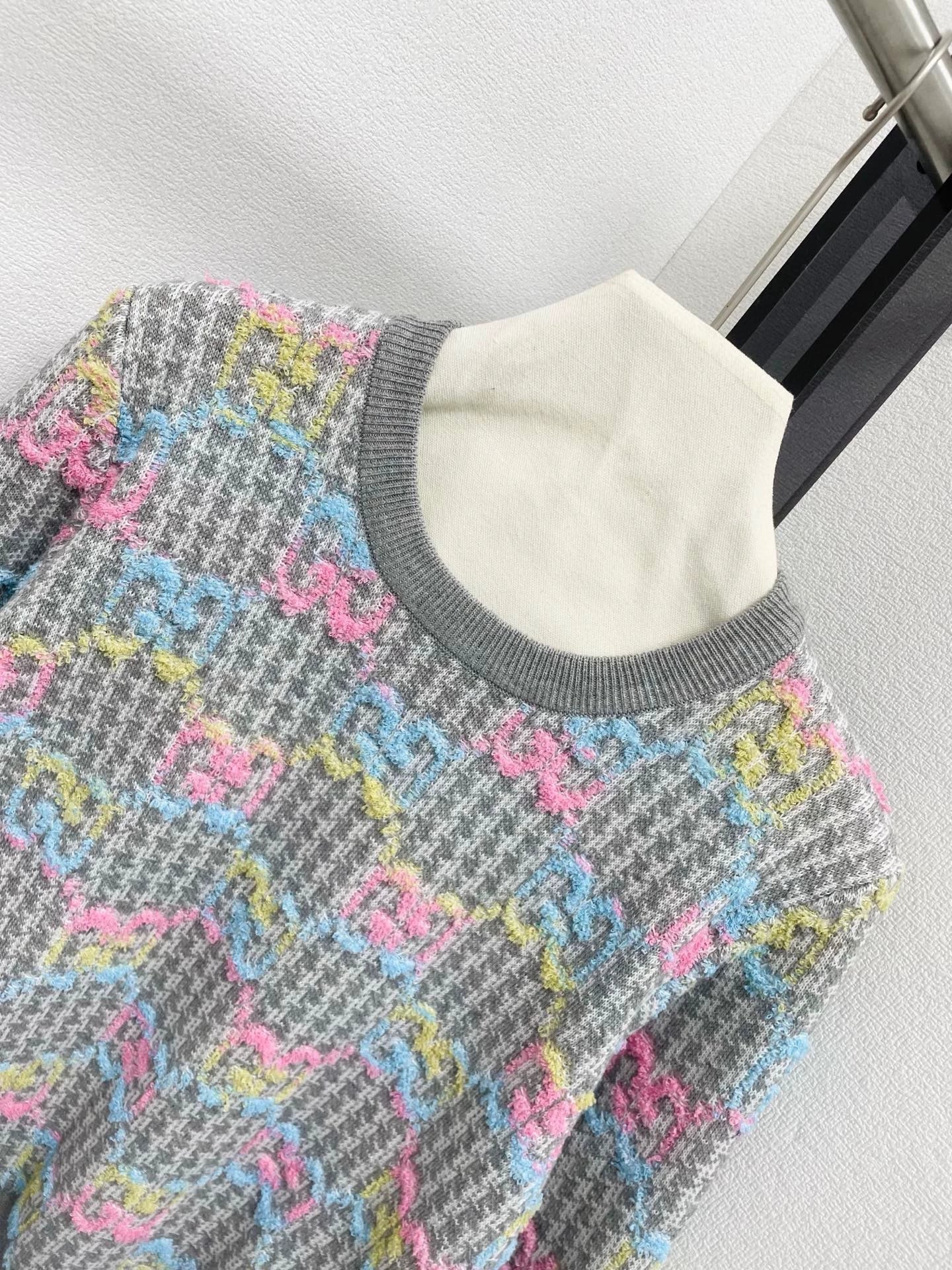 25fw Colorful logo knitted sweater