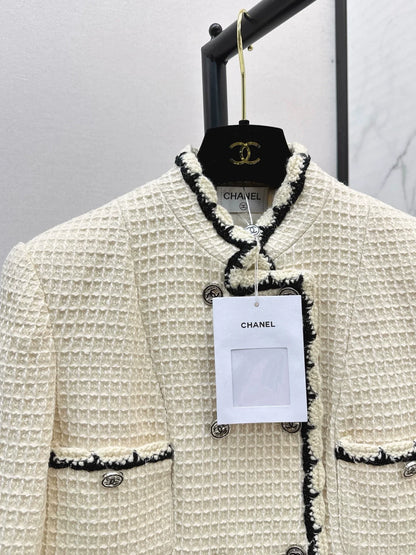 25fw Woven belt trimmed jacket