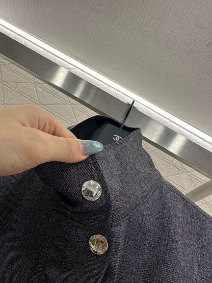 Structured Stand Collar Jacket