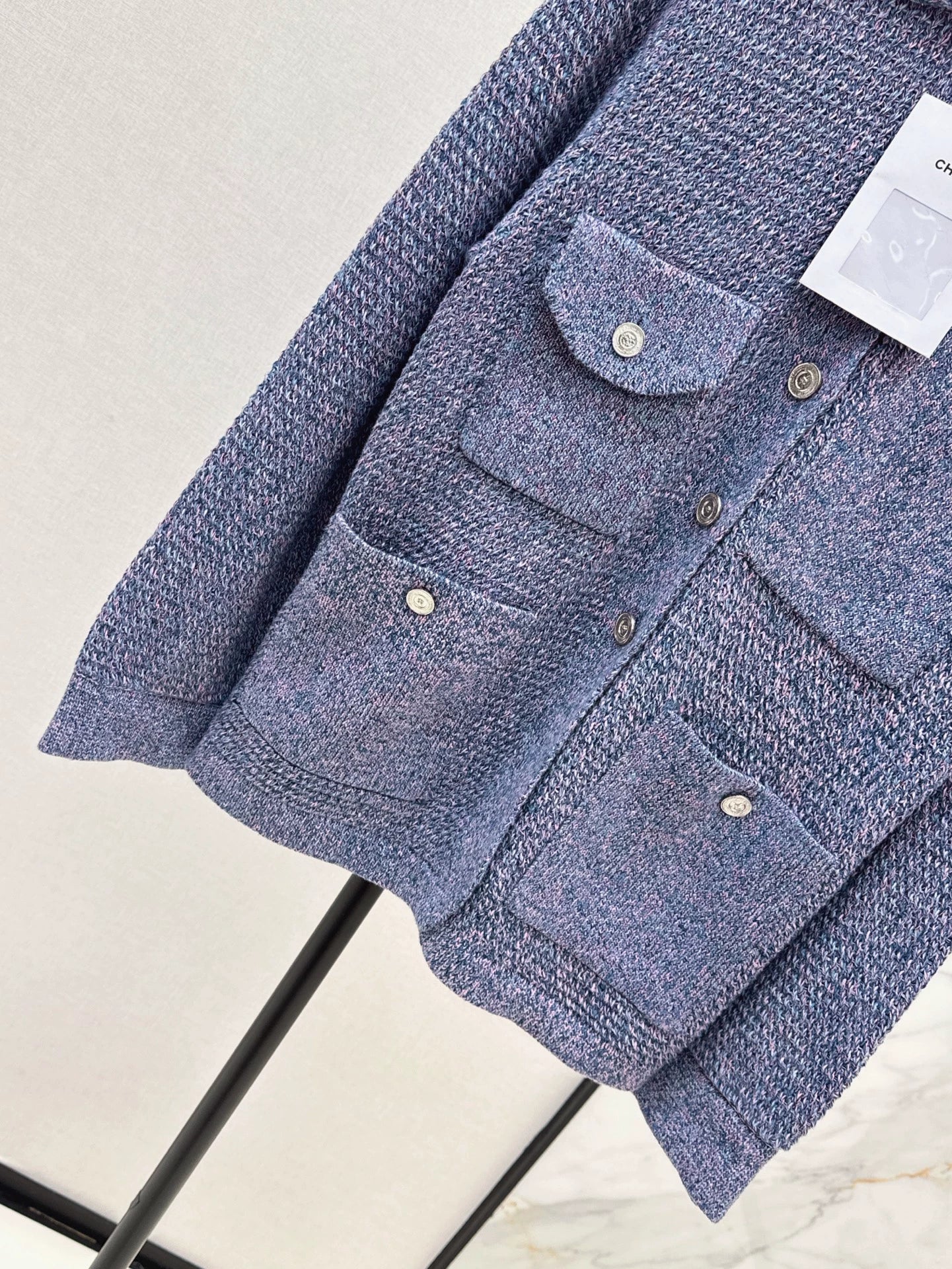 25fw Collar jacket knitted jacket