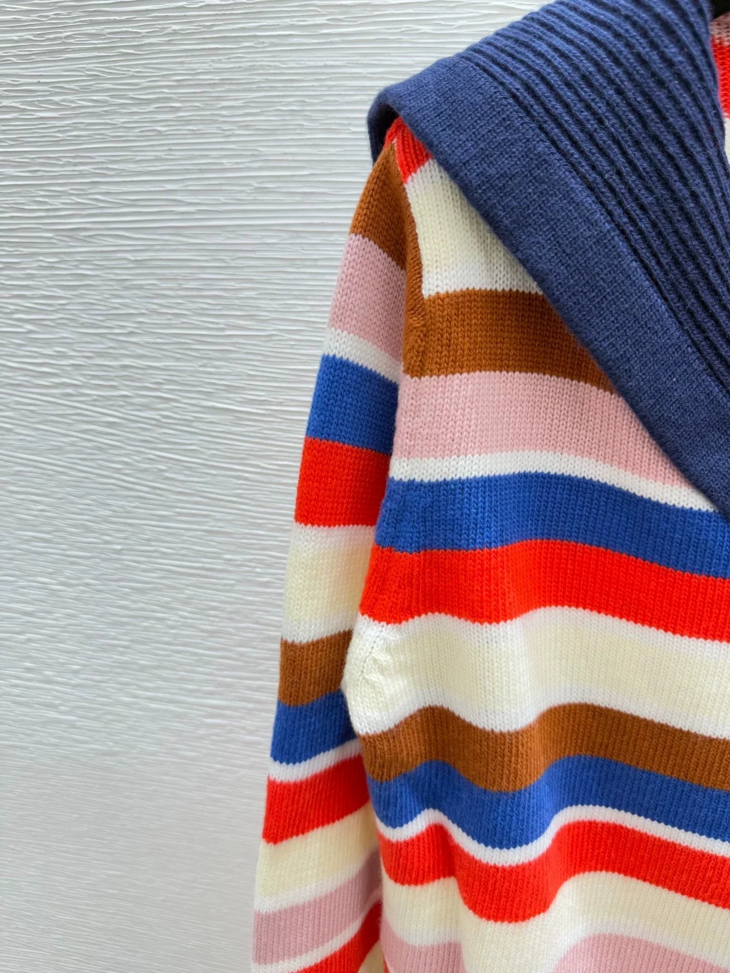 25fw Striped knitted cardigan