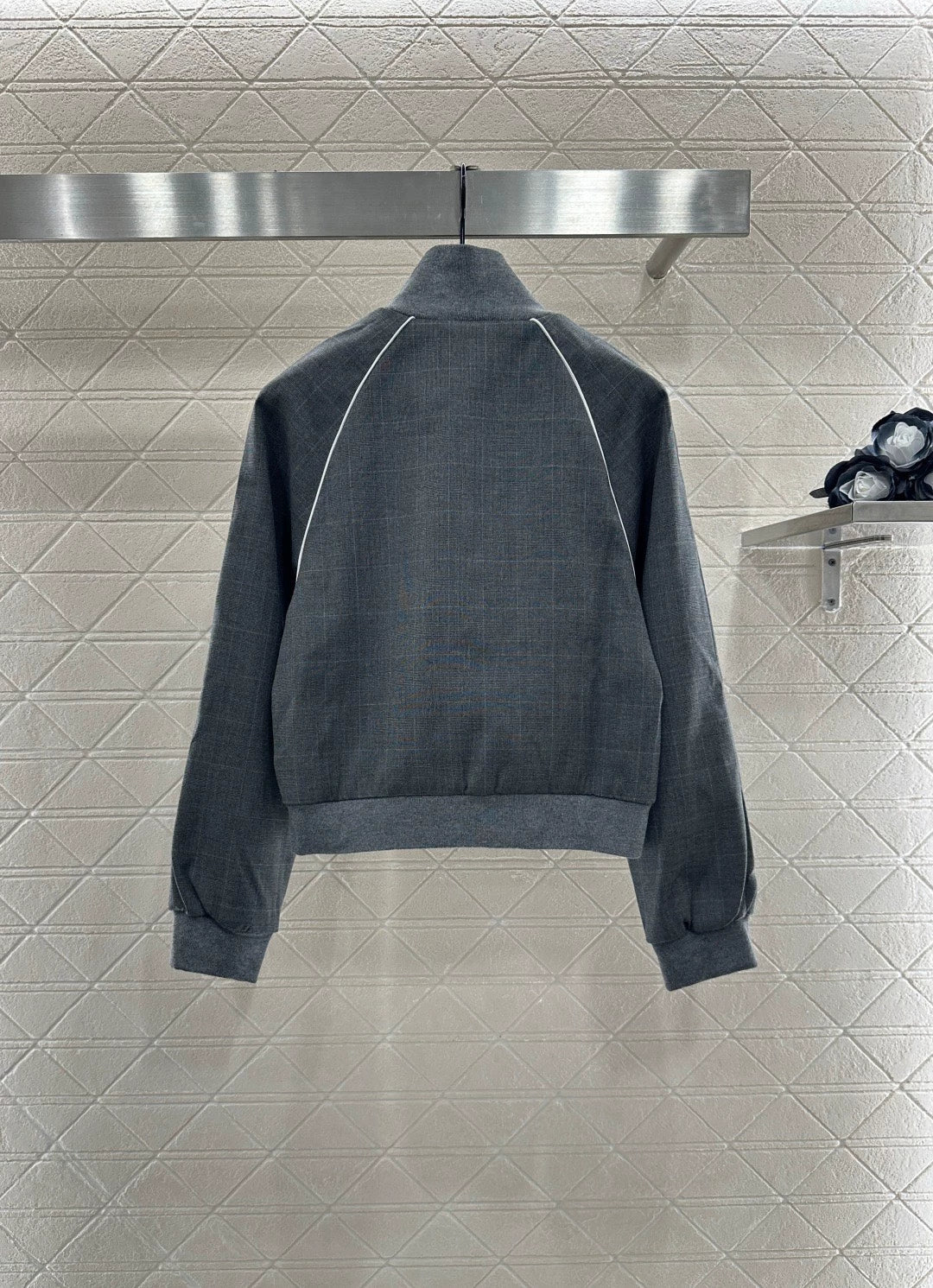 25fw Collar jacket drawstring skirt set