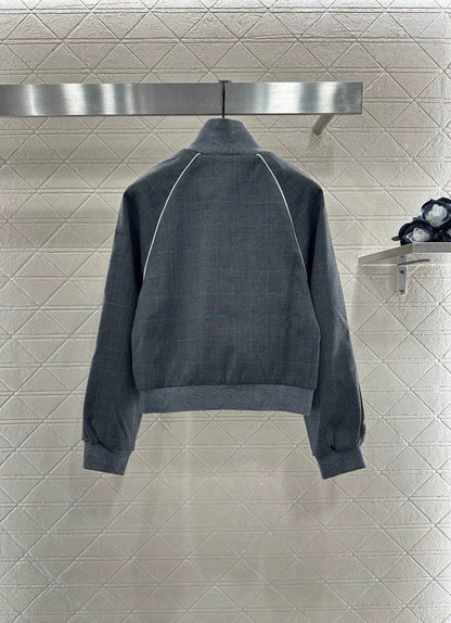 25fw Collar jacket drawstring skirt set