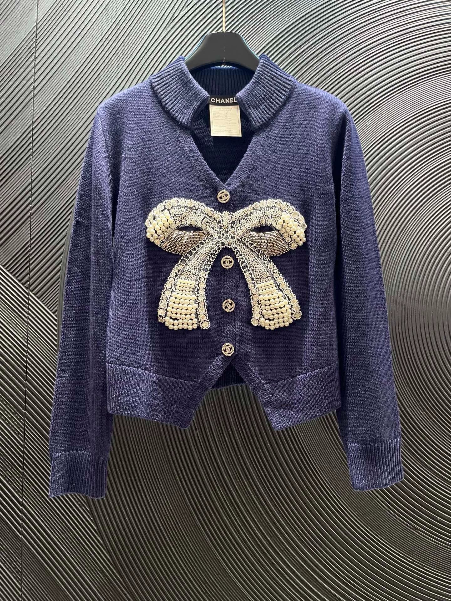 25fw Bow tie stand up collar sweater（Medieval Series）