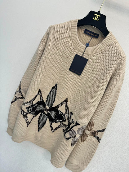 Skiing series knitted sweater