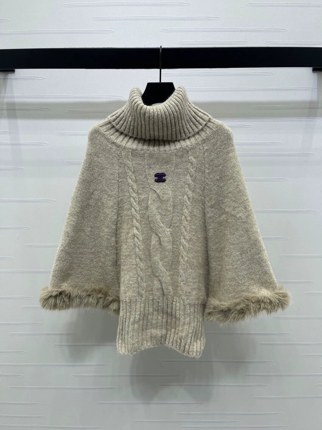 White high necked sweater