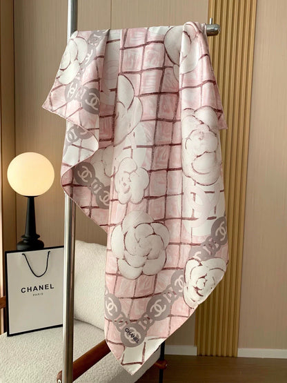 C 25 Camellia Pink Scarf