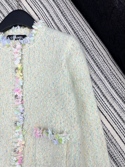 25fw Lace round neck jacket