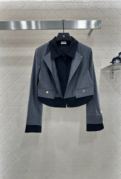 25fw Two piece striped set