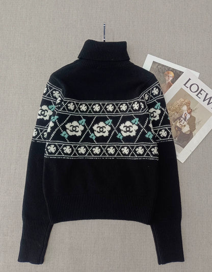 Camellia High Collar Sweater