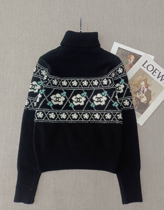 Camellia High Collar Sweater