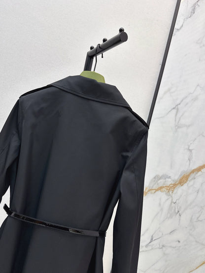 25fw Collar long windbreaker