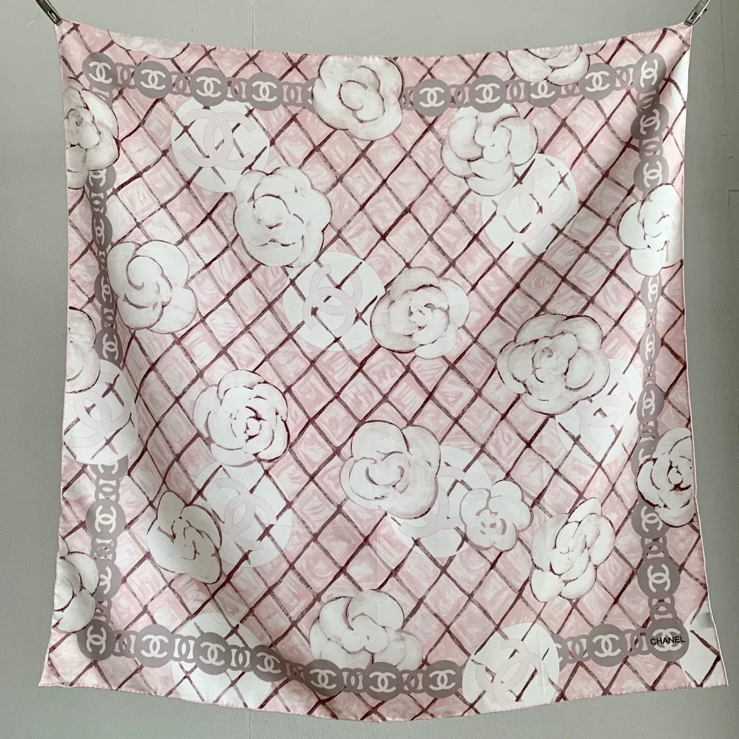 C 25 Camellia Pink Scarf