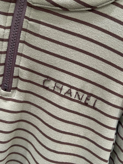 25fw Retro striped slim fit hoodie(vintage series)