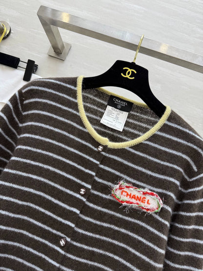 25fw Alpaca striped cardigan jacket（Medieval Series）