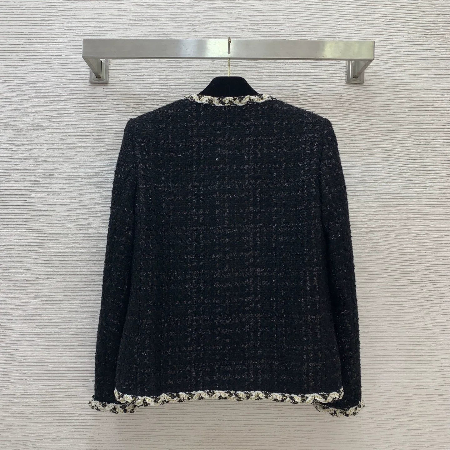 25fw Silver silk woven blended jacket