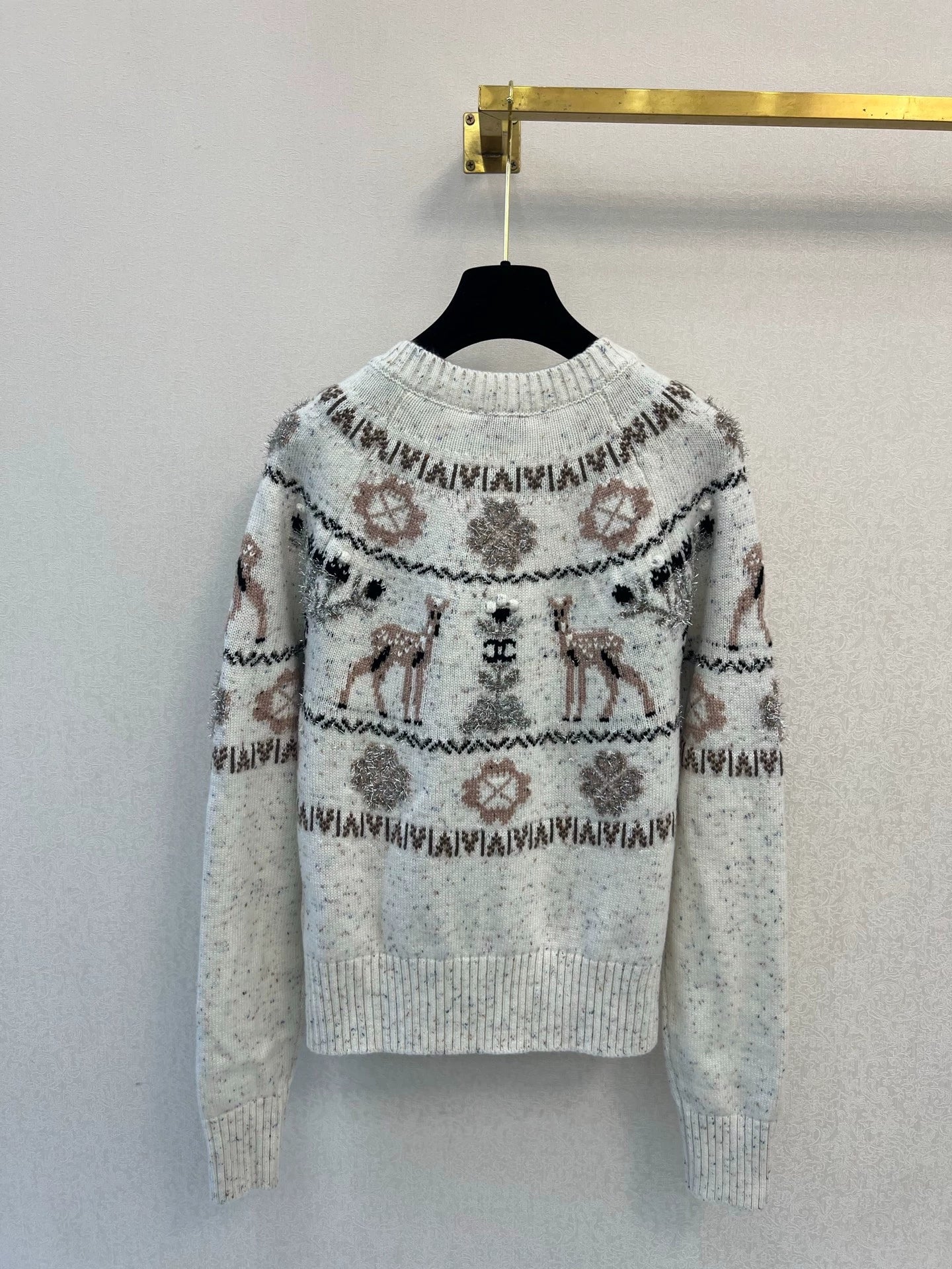 Deer knitted cardigan
