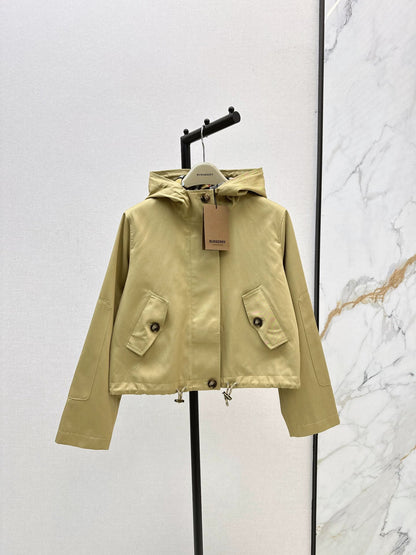 25fw Classic Hooded Cropped Trench Coat