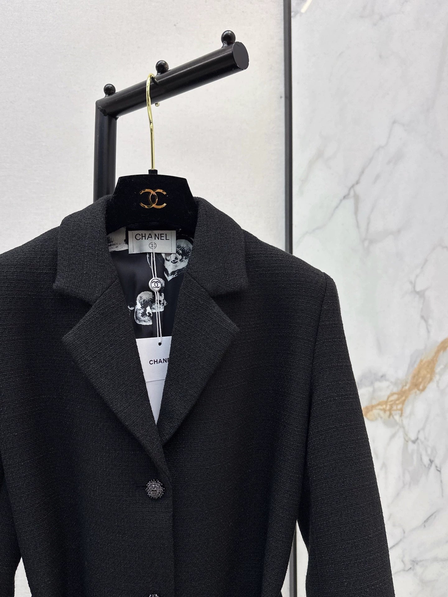 Woven woolen woolen woolen coat