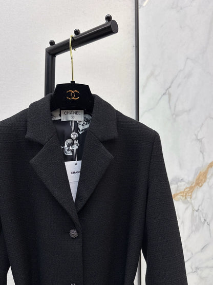 Woven woolen woolen woolen coat