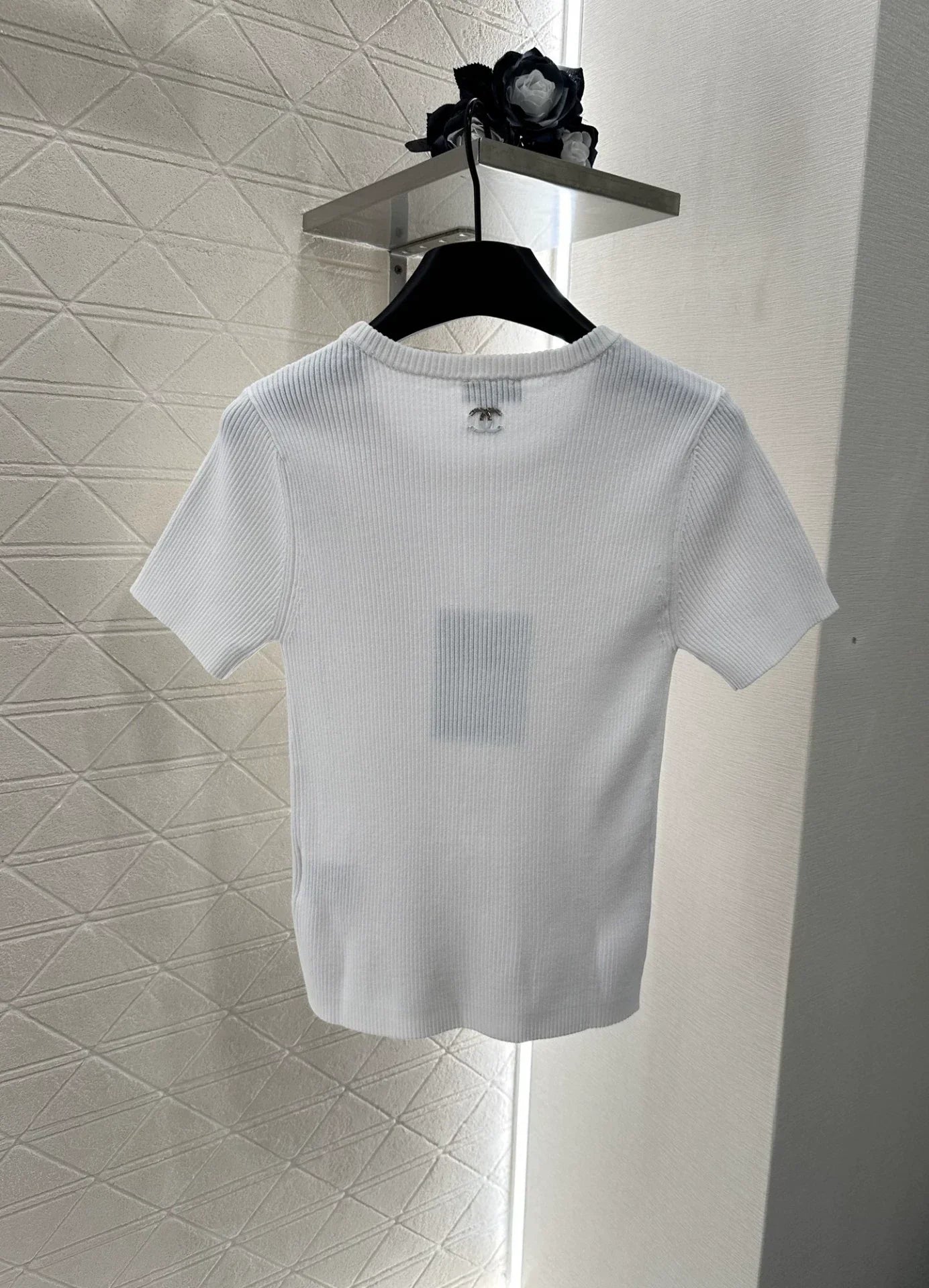 25fw Hollow knit short sleeves