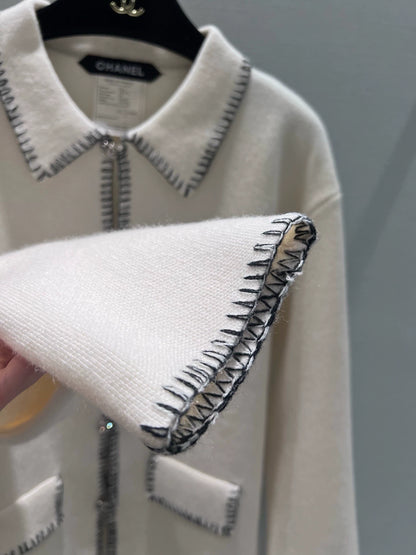 Turnover Xiaoxiang cardigan