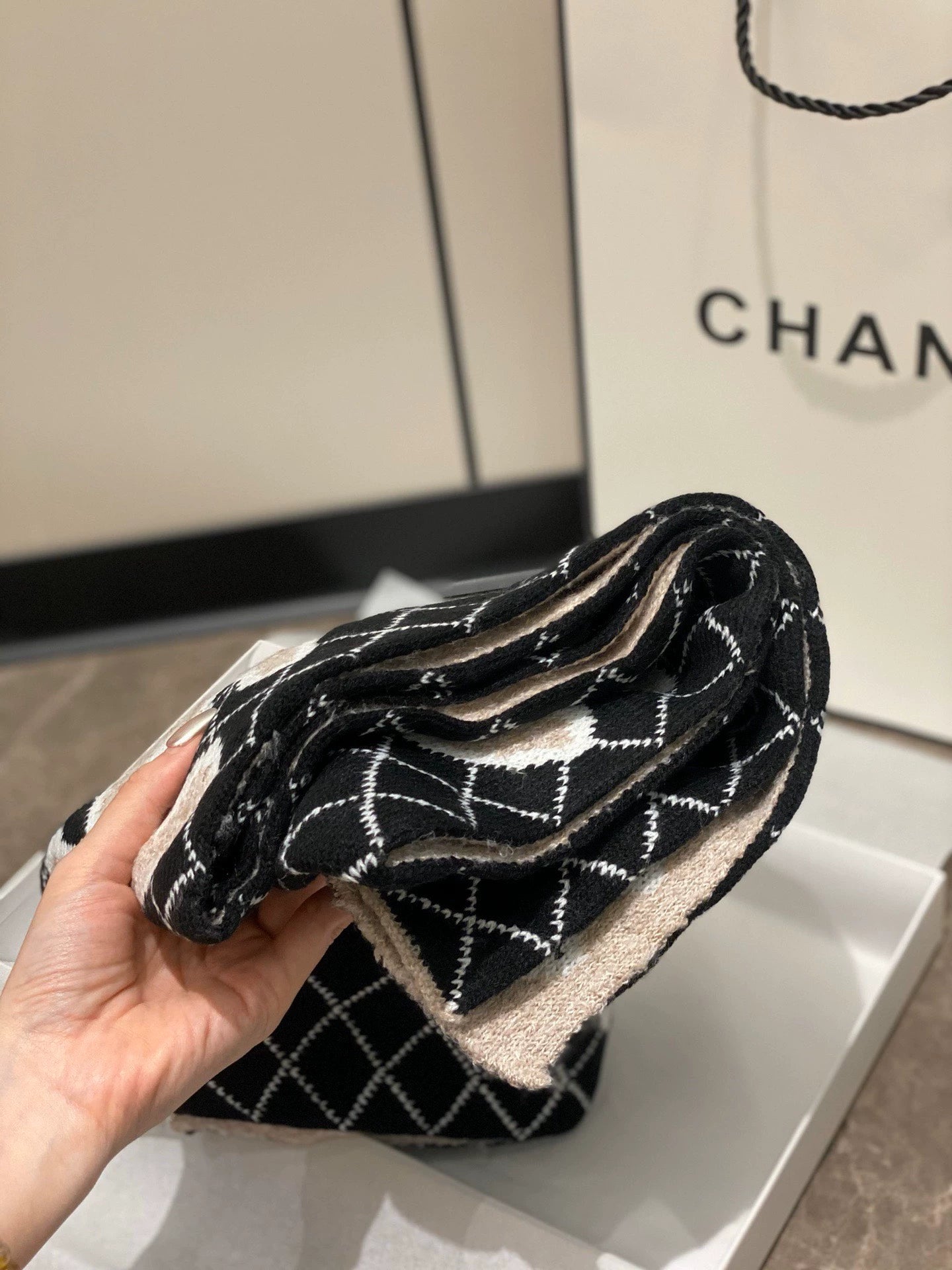 25fw Double sided new scarf