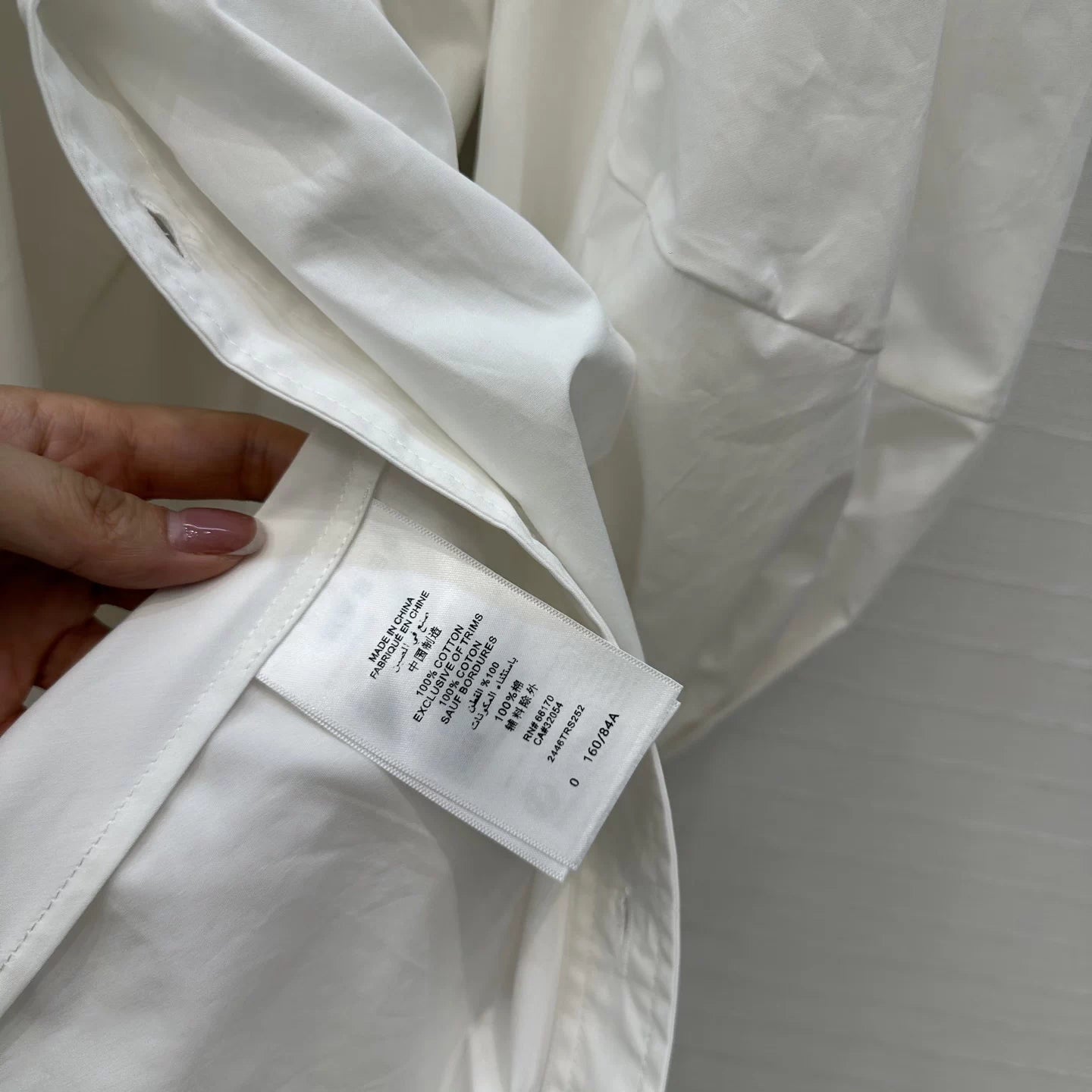 Pleated cotton lined dress