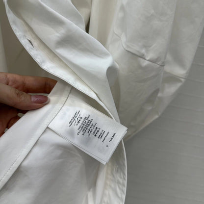 Pleated cotton lined dress