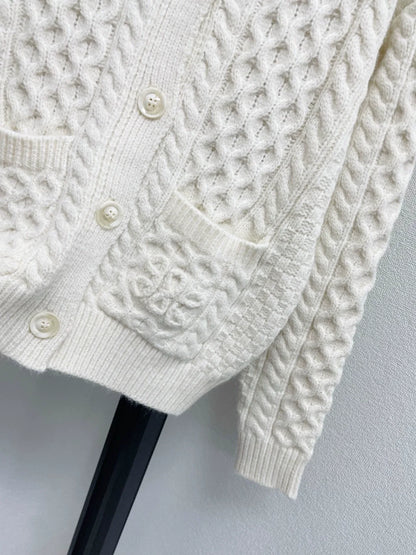 25fw Spinning door knitted cardigan