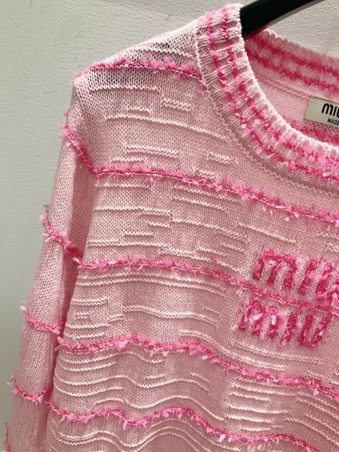 25fw Striped knitted cardigan