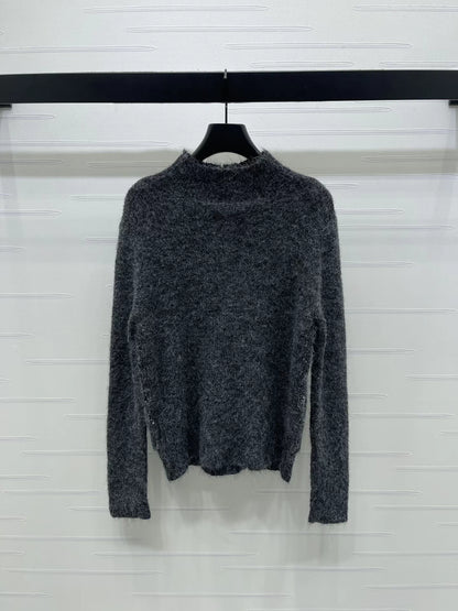 Fake two knitted long sleeved sweaters