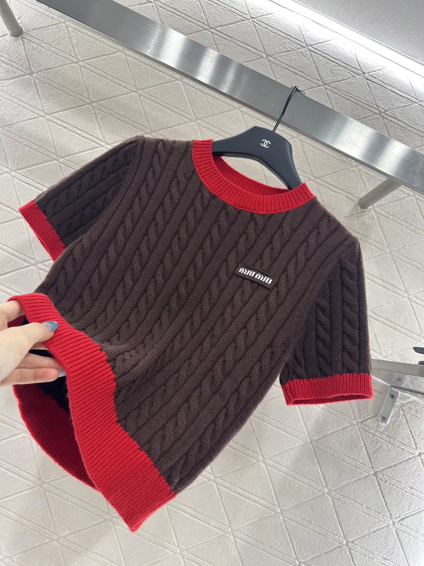 25fw Fried Dough Twists letter short sleeve