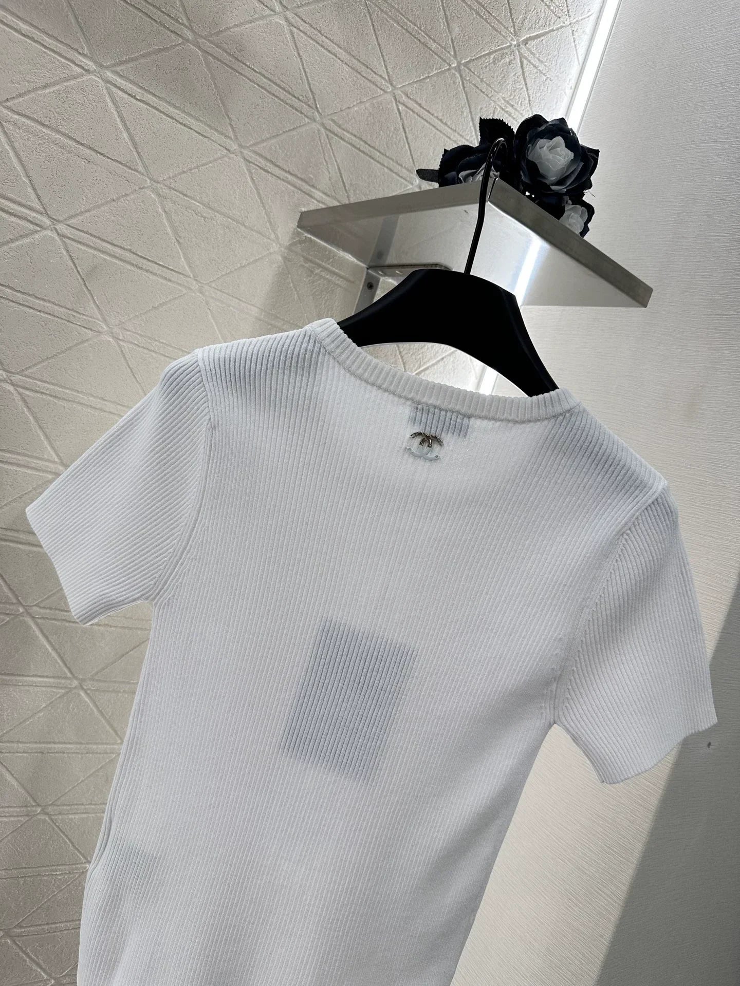 25fw Hollow knit short sleeves