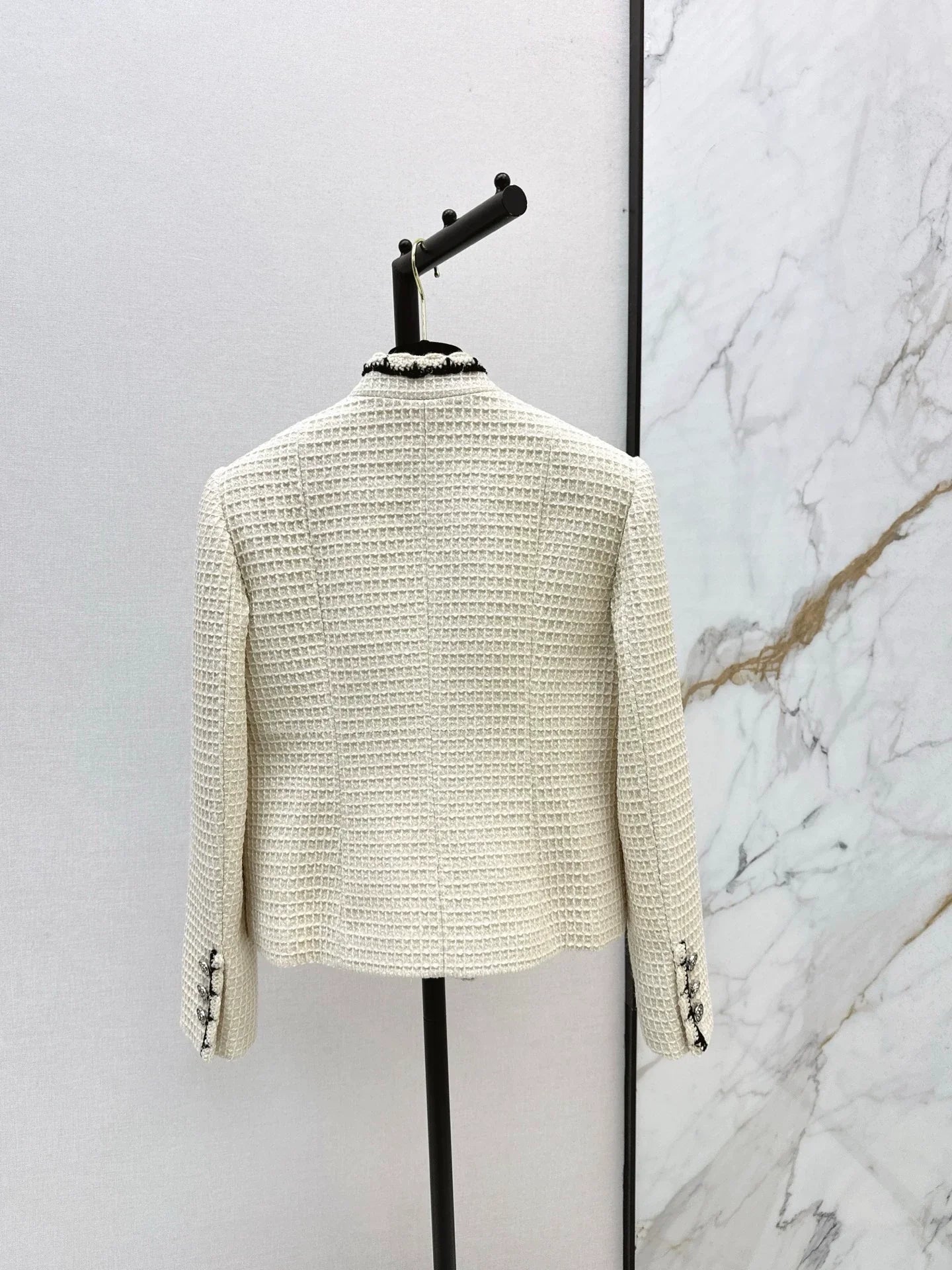 25fw Woven belt trimmed jacket