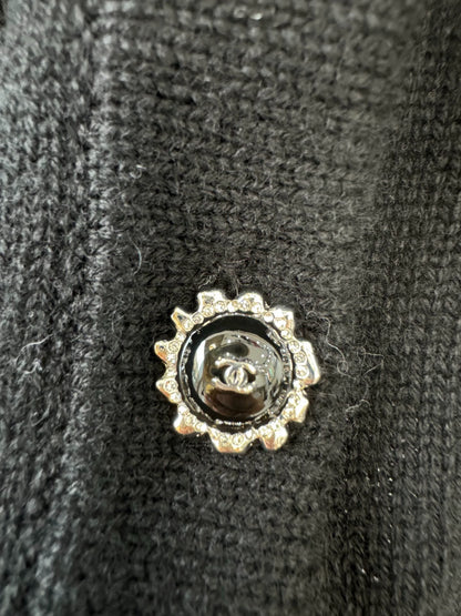 Pearl lace knitted cardigan