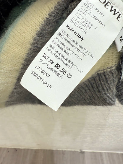 25fw Striped knitted cardigan